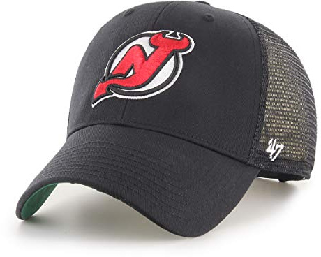 47 NHL Truckerkappe verstellbar gebogener Schirm Teamlogo Cap Eishockey Mesh Snapback