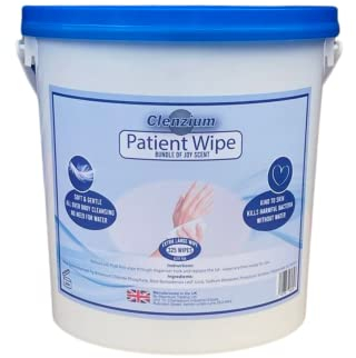 Clenzium Patient Wipes for Full Body Cleaning Patient Cleansing Wipe Full Body Wipe for Adults Fragrance Free 325 Large Fresh Wet Wipes Bed Bath Intimate Care Soft Sheets