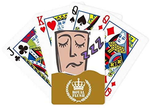Sleep Face Sketch Shout Royal Flush Poker Kartenspiel
