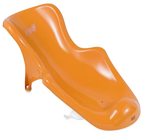 Hylat Baby Inserto Per Bagnetto - Prezioso Aiuto per il Bagno per Neonati e Bambini dalla Nascita Fino a Ca. 6 Mesi (Arancia)(Volpe)