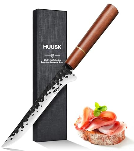 Huusk Boning Knife for Meat Cutting, 7 Razor Sharp Fillet Knife for Fish