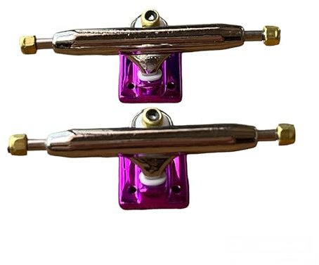 LEEFAI Pro Fingerboard Trucks min Finger Skateboard Achsen 4.0-Regular Kingpin-Upgraded v2 baseplate with Hardware-Baseplate Color and Size (32 mm, lila)