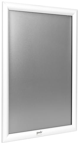 Aigentlich Alu Wechselrahmen mit Klapp-Profilen, Silber DIN-A3 | Klapprahmen Profilstärke 25mm, Aluminium für Innen- und geschützten Außenbereich