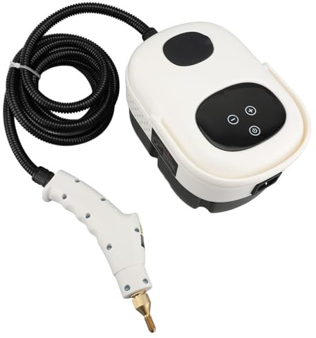 Handdampfreiniger, 2500 W Druckdampfreiniger mit Touchscreen, Tragbarer Hochtemperatur-Hochdruckdampfer für Boden, Auto, Teppich, Polster, Couch, Fliesen, Fenster (EU-Stecker 220