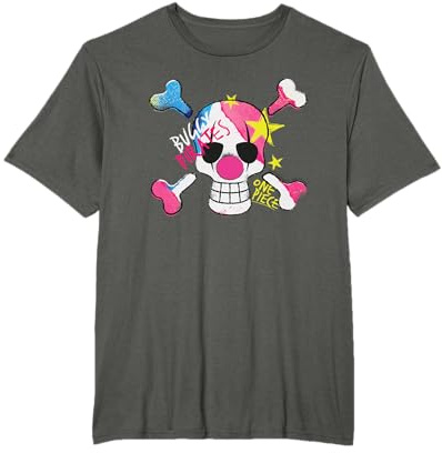 One Piece Buggy Pirates Colour Logo Skull Clown & Crossbones T-Shirt