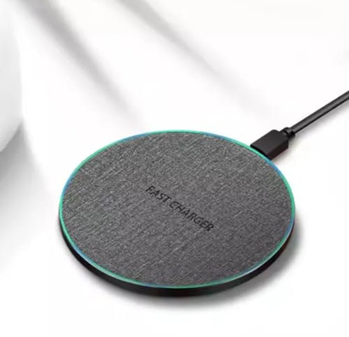 Wireless Charger Fast Charging Pad, Qi Charger Pad, Charging Station for Apple iPhone16/15/14/13/12/11/Pro/XS/X, for iPad 4/3/2, Charger Mat For Samsung Galaxy/Charging Pad (Grey)