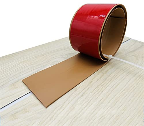 Transitions de revêtement de sol autocollant en vinyle pour revêtement de sol stratifié Marron Largeur 7,6 cm 5 m