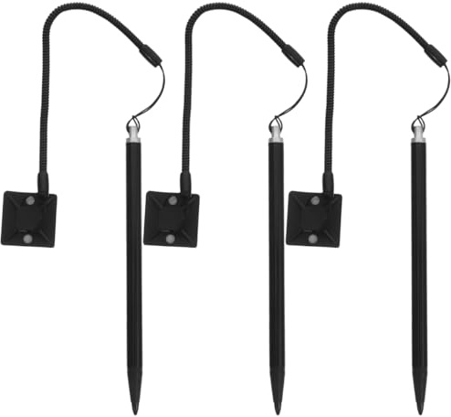 DOITOOL Resistive Stylus Pen 2 Pack with Antiloss Lanyard and Fixed Base Precise Touchscreen Pen for Tablets and Mobile Devices Durable Metal Body for Accurate Writing and Drawing