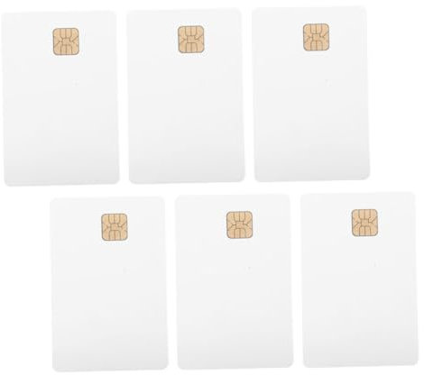 SEWACC 6stücke Blanko Pvc Karten Für Fahreridentifikation Bedruckbare Id-karten Für Zugangskontrollsysteme Weiße Visitenkarten Für Druckanwendungen