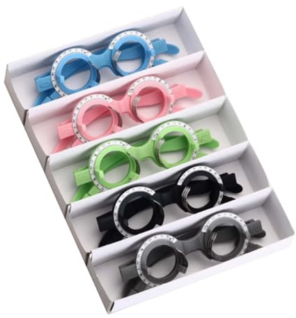 Rainorning Montatura di Prova per Optometria PD58-66mm, Montatura Ultraleggera per Optometria con Distanza Interpupillare Regolabile, Attrezzatura Multifunzionale per Negozio di Ottica