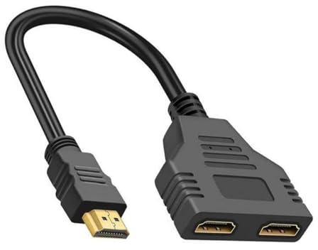 Avejjbaey HDTV Splitter Für Doppelmonitore Duplizierte 1080p HDTV Splitter 1 In 2 Out Für 1080p HDTV Projektoren Computer HDTV Splitter Für Die Konferenzpräsentation