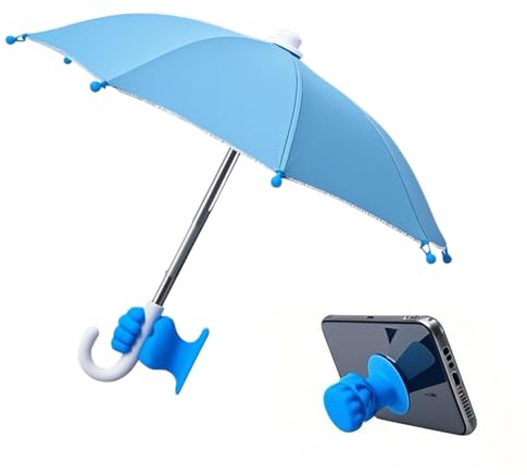 Genérico Sombra del sol del celular - 22 cm/8.66 pulgadas de longitud UV Shield, Visor de s inteligentes | Paraguas de a prueba de viento portátil con taza de succión de puño para