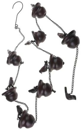ERETYRET Grondaia di Scarico Del'acqua con Catena da Pioggia for Uccelli da 2,4 Metri for Grondaia del Tetto della Casa da Giardino Facile Installazione