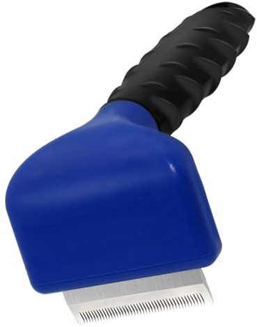 iplusmile Peine Deslanador para Perros y Gatos para Mascotas Mango Ergonómico Antideslizante de Metal y Plástico y Limpieza de Pelo Muerto Adecuado para Peluquería Canina
