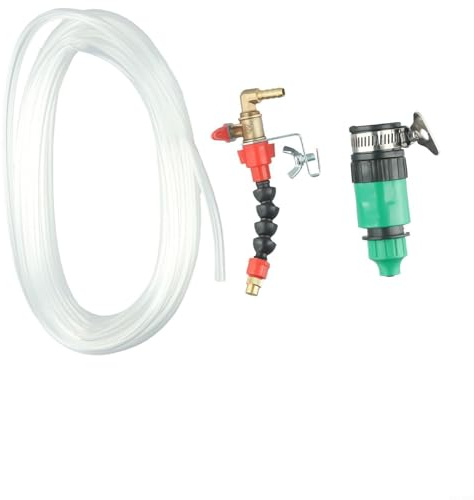 Besttoolifes Pulverizador de agua para máquina de corte con manguera de 5 m y soportes de montaje de acero inoxidable, boquilla de agua para amoladora angular y otros
