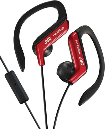 JVC HAEBR80 A sport clip regolabile clip auricolari con microfono e telecomando, blu