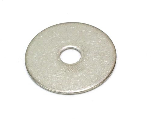 Pack of 100 Stainless Steel Fender Washers - 1/4 x 1-1/4-Inch Bolt Dropper Flat Washers for Screws and Bolts - Corrosion Resistant for Wood, Metal, and Wet Environments