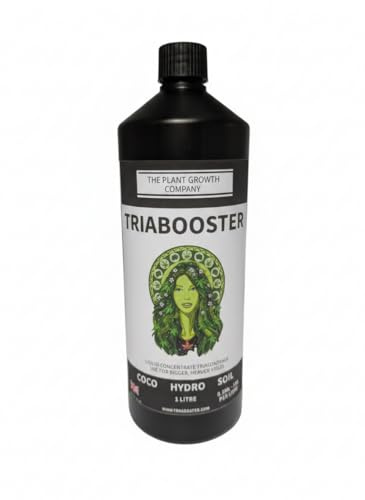 TriaBooster - Pure Triacontanol Liquid Plant Food to Grow Recreational Herbs, Medicinal Plants - Organic Liquid Concentrate - Serves Hydroponics, Coco Coir, Plant Soil - 1L