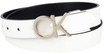 Calvin Klein Damen Wendegürtel - Weiß - Small