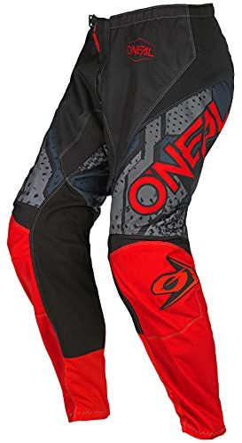O'NEAL | Motocross-Hose | Kinder | MX Mountainbike | Passform für Maximale Bewegungsfreiheit, Leichtes, Atmungsaktives & langlebiges Design | Element Youth Pants Camo V.22 | Schwarz Rot | Größe 20