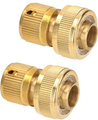 KOTARBAU® Set di 2 raccordi rapidi in ottone da 3/4 (19 mm) per tubo da giardino