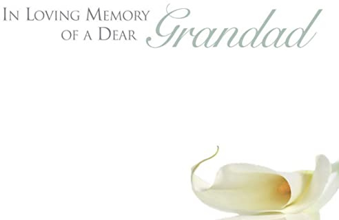 ShredAstic Small Florist Funeral Memorial Message cards 6 x 9 cm with weatherproof Cello bag (4. In Loving Memory of a Dear Grandad, 5 cards / 5 cello bags)