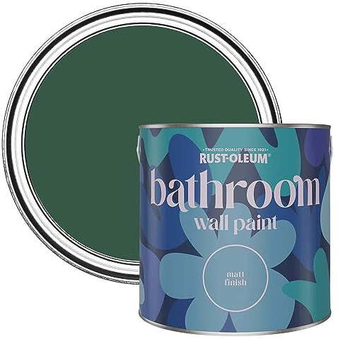 Rust-Oleum dunkelgrün feuchtigkeitsresistente Badezimmerwandfarbe Matt Finish - Kiefernwald 2,5 litres