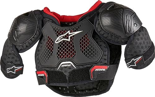 Alpinestars Bionic Action Kickstart Armure de poitrine pour enfants, schwarz/rot, 4-6