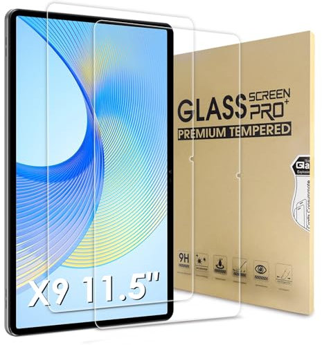 Bighan 2 Pack Screen Protector Compatible with Honor Pad X9 11.5, 9H Hardness Tempered Glass Film Clear Anti-Bubble Full Coverage foil