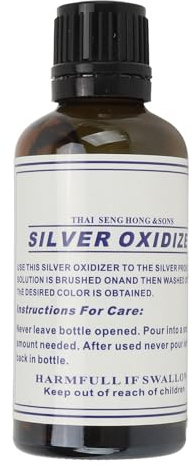 Silberoxidationslösung Schwefelleber für Schmuckherstellung schnelle Wirkung Sterlingsilber schwärzen