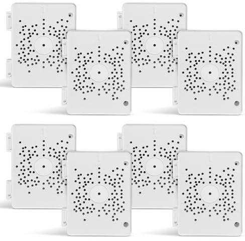 【Compatible with PTZ Cameras】 Security Camera Junction Box, Outdoor IP65 Waterproof CCTV Mounting Bracket, ABS Plastic Cable Concealment Box(8 Packs)