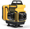 cjumel Livella Laser Autolivellante 4 X 360°, 4D 16 Linee Verde Livello Laser Professionale Multifunzionale Livella laser con 1.6 M Treppiede, Batteria 5400mAh, Telecomando