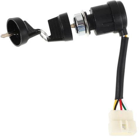 HOODANCOS Interruttore Accensione con Chiave per Veicoli Affidabile con Pin Facile Installazione e Utilizzo Design e Resistente Compatibile con Auto e Camion