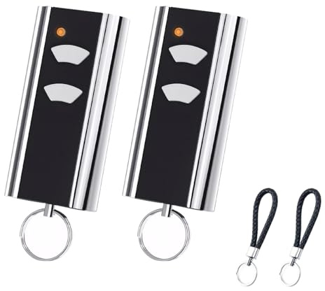 2 PièCes TéLéCommande Universelle Portail, Pour TéLéCommande D'Ouvre-Porte De Garage Normstahl Entrematic Rcu 433-2 Ea433 2ks, Compatible Avec Crawford Normstahl 433.92, LivréE Avec 2 Porte-CléS
