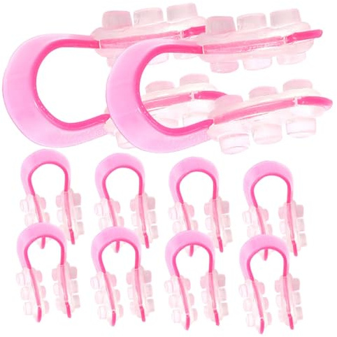 Garneck Clip Modellante Naso 10 Pezzi in Silicone e Plastico Regolabile Non Chirurgico per Modellare e Sollevare Naso Uso a Casa in Ufficio