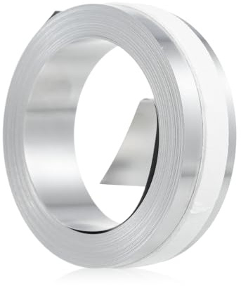 Ruban de gaufrage en aluminium 12 mm x 4,8 m non adhésif M1011 M11 - Recharge pour étiqueteuse en métal pour outils, équipements, étagères industrielles (铝质不可粘12mm*4.8m)