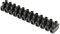 REY Barrette de 12 Dominos Électriques, Bornes Électriques, jusqu'à 4 mm, raccordement électriquem 24A, Noir