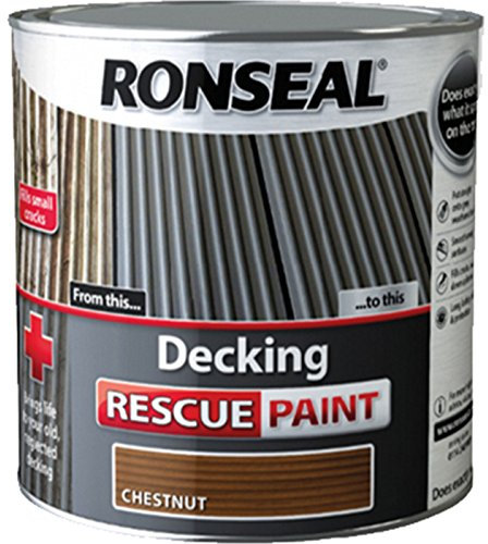Ronseal RSLDRPC5L 5 Litre Decking Rescue Paint - Chestnut