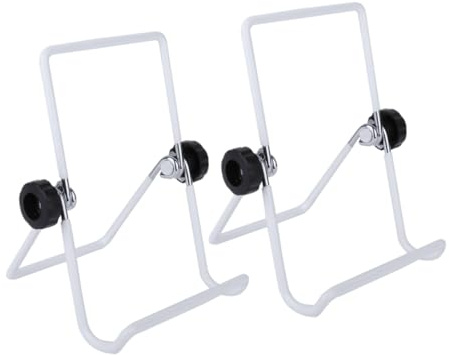 TiaoBug 2er Sprossenglas Ständer Faltbarer Halterung Abtropf-Gestell für 2 Sprossen-Gläser Mason Jar aus Edelstahl Sprossensamen Rostfrei und rutschfest (Weiß, One Size)