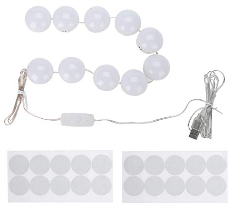 LED Schminkspiegel, Badezimmerbeleuchtung Badspiegel Licht für Schminkspiegel, Hollywood-Stil 8 Stufen Dimmbar Schminklicht für Schminktisch