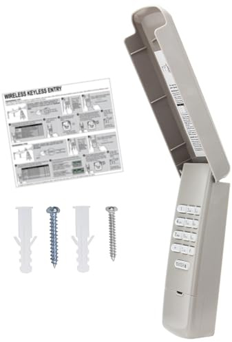 Universal Garage Door keypad for Chamberlain Liftmaster Genie Linear Multi-Code Craftsman Overhead Door Stanley Openers ONLY, Wireless Keyless Entry Outside Garage Door Remote