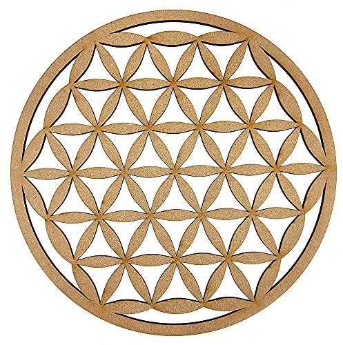 EVYRE | Quadro Legno Mandala | Pannelli In Legno Per Pareti 40cm | Pannelli Decorativi | Quadri In Rilievo | Quadri Decorativi Per | Pareti Spiritualità Oggetti, Vintage (1, Primo)