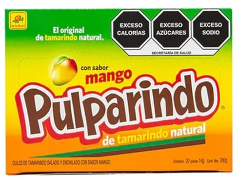 Pulparindo - Pulparindo Mango Mexicano Picante - Boemy by De La Rosa – Chuches – Caramelos – Bocadillo de Tamarindo+ Mango + Chile