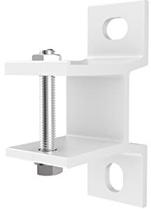 home Trends Tenda da sole da parete per braccio articolato e mezza cassetta, SPP058 con fissaggio (2, alluminio, 40 mm, bianco