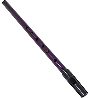 Irische Pfeife, Low-D-Pfeife, Mehrfarbiges Kupfer, Traditionell, Tonart D, Blasinstrument Mit Aufbewahrungstasche (Lila)