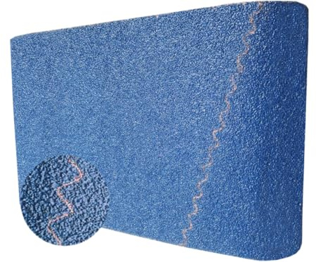 Schleifband 200x750 mm Körnung 80 – Zirkonkorund Schleifbänder für Bandschleifer & Parkettschleifer Bodenschleifmaschine – Feinschliff – 10 Stück