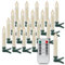 Rhytsing 20er Christbaumkerzen Led Kabellos mit Fernbedienung, Lichterkette für Weihnachtsbaum mit Timer Dimmbar in Warmweiß, IP44 Spritzwassergeschützt