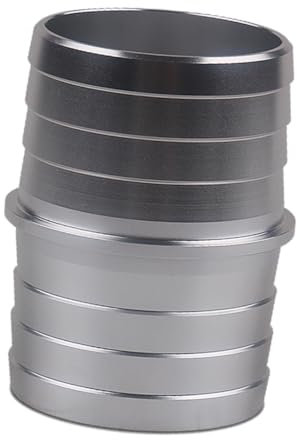 SOLUSTRE Connettore per Tubo Radiatore 1-1/2 in Lega di Alluminio Argento, Robusto e Facile da Installare per Riparazione e Sostituzione