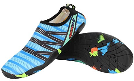 Fuerdich Wasserschuhe für Herren und Damen, Barfuß-Strand-Pool-Schuhe, schnell trocknende Yoga-Socken für Surfen, Schwimmen, Wassersport, Tauchen, Surfen, Schwimmen, Strand, Yoga, schnell (40)