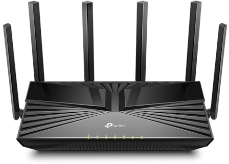 TP-Link Archer AX5400 Pro Dual-Band Wi-Fi 6 Router - Black, Gigabit WiFi for 8K Streaming, TP-Link HomeShield - (Renewed)